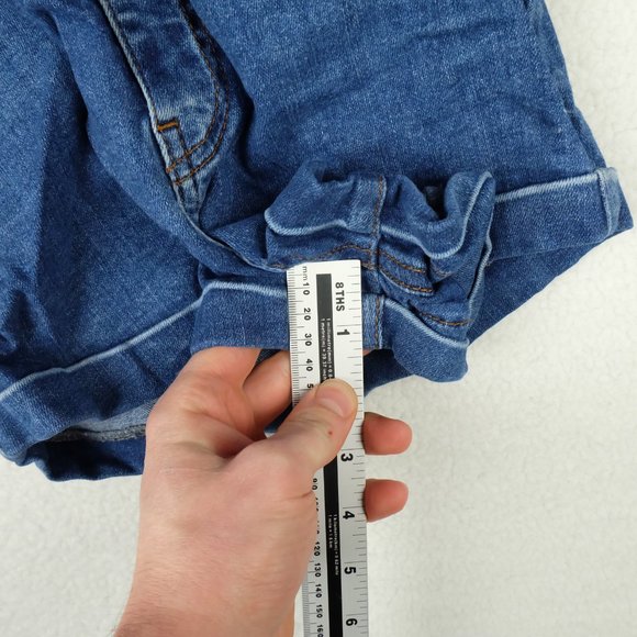 Pull and Bear Womens Short Shorts 0 Denim Classic Retro Summer Casual Stretch - Picture 8 of 10